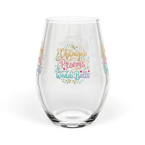Mug - Stemless Wine Glass - Champagne Vibes Bridal Gift - Dipaliz 11.75oz