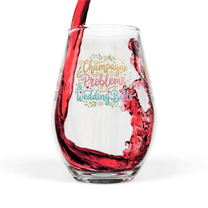 Mug - Stemless Wine Glass - Champagne Vibes Bridal Gift - Dipaliz 11.75oz