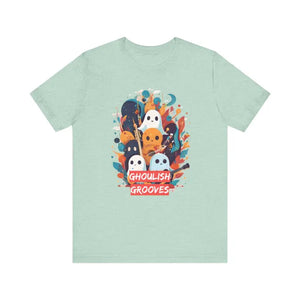 Ghoulish Grooves Unisex Halloween Fun T-shirt - Dipaliz - T-shirts