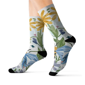 Nature Pattern Sublimation Socks - Women’s Fashion Comfort - Dipaliz - l