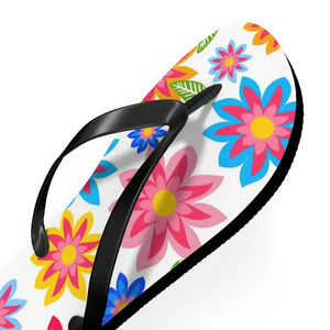 Flip Flops Colorful Flowers Unisex Summer Style - Dipaliz - Slippers