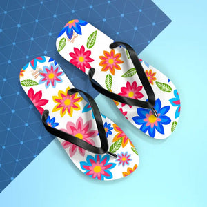 Flip Flops Colorful Flowers Unisex Summer Style - Dipaliz - Slippers