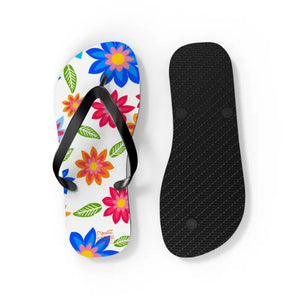 Flip Flops Colorful Flowers Unisex Summer Style - Dipaliz - Slippers