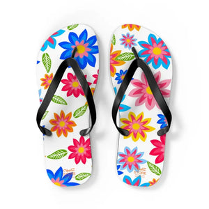 Flip Flops Colorful Flowers Unisex Summer Style - Dipaliz - Slippers
