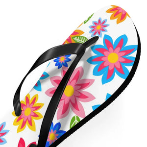 Flip Flops Colorful Flowers Unisex Summer Style - Dipaliz - Slippers