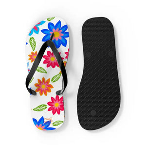 Flip Flops Colorful Flowers Unisex Summer Style - Dipaliz - Slippers