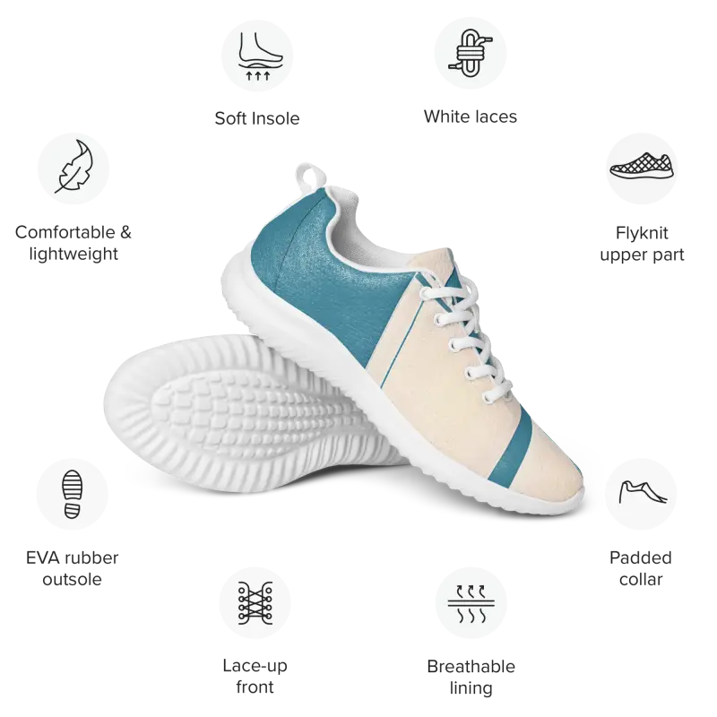 Turn Heads with Dipaliz Blue Abstract Athletic Shoes