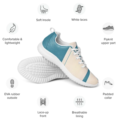 Turn Heads with Dipaliz Blue Abstract Athletic Shoes