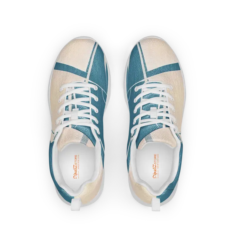 Turn Heads with Dipaliz Blue Abstract Athletic Shoes