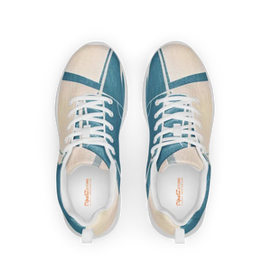 Blue Abstract Athletic Shoes - Vibrant Energy Style - Dipaliz - Sneakers