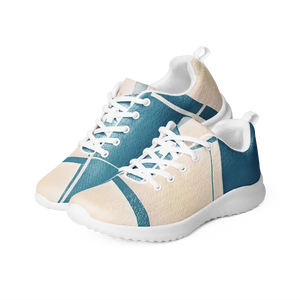 Blue Abstract Athletic Shoes - Vibrant Energy Style - Dipaliz - Sneakers