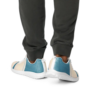 Blue Abstract Athletic Shoes - Vibrant Energy Style - Dipaliz - Sneakers