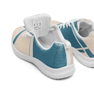 Blue Abstract Athletic Shoes - Vibrant Energy Style - Dipaliz - Sneakers