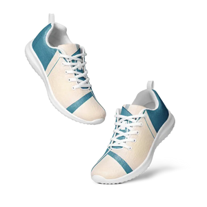 Blue Abstract Athletic Shoes - Vibrant Energy Style - Dipaliz - Sneakers