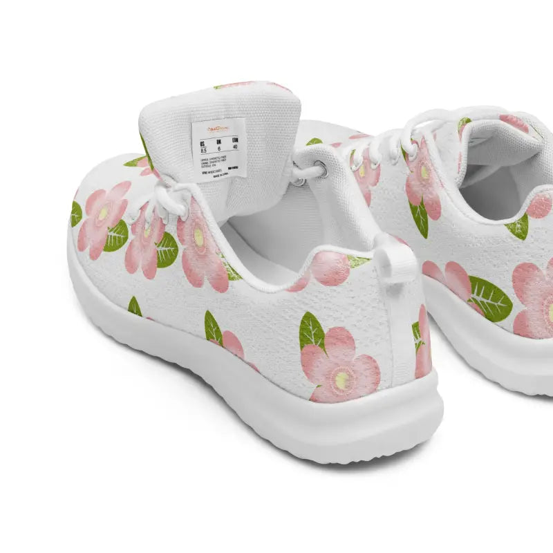 Step Up your Style with Pink Flower Women’s Athletic Shoes