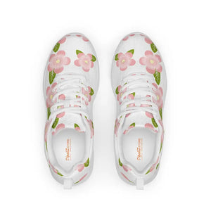 Women’s Athletic Shoes Pink Flowers Performance Style - Dipaliz - Sneakers