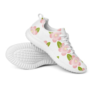 Women’s Athletic Shoes Pink Flowers Performance Style - Dipaliz - Sneakers