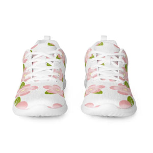 Women’s Athletic Shoes Pink Flowers Performance Style - Dipaliz - Sneakers