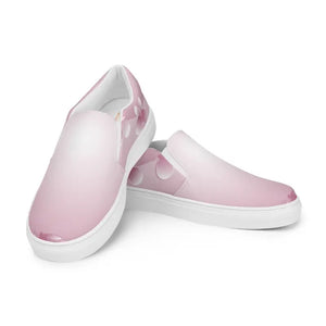 Women’s Slip Canvas Shoes Pink Abstract Trendy Comfort - Dipaliz - Sneakers
