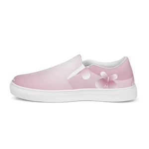 Women’s Slip Canvas Shoes Pink Abstract Trendy Comfort - Dipaliz - Sneakers