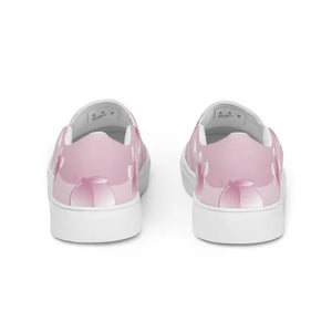 Women’s Slip Canvas Shoes Pink Abstract Trendy Comfort - Dipaliz - Sneakers