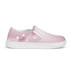 Women’s Slip Canvas Shoes Pink Abstract Trendy Comfort - Dipaliz - Sneakers