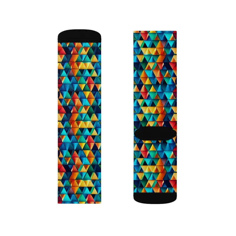 Swagger Up with Daring Triangles Style Sublimation Socks