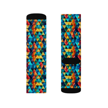 Swagger Up with Daring Triangles Style Sublimation Socks