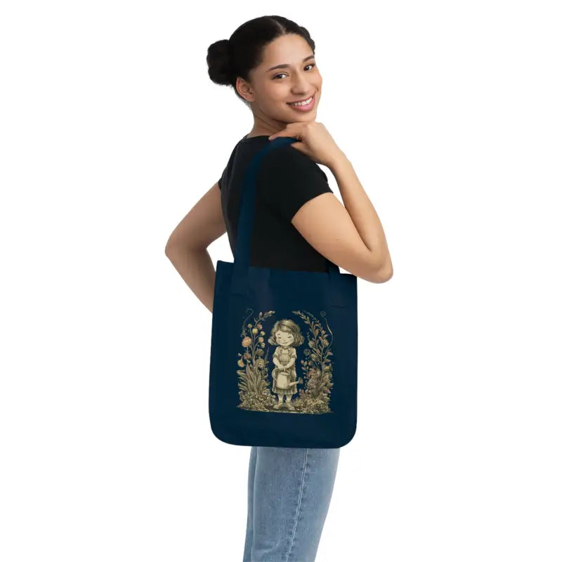 Tote-ally Eco Chic: Organic Cotton Tote Bag Essentials - one Size / Navy Bags