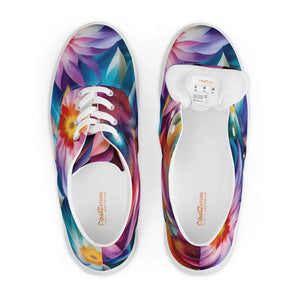 Women’s Canvas Shoes Vibrant Color Flowers Art Design Dipaliz - Sneakers
