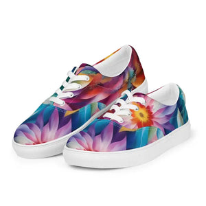 Women’s Canvas Shoes Vibrant Color Flowers Art Design Dipaliz - Sneakers