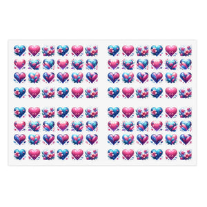 Vibrant Hearts Sticker Sheet - Valentine’s Day - Dipaliz - Decorative Stickers