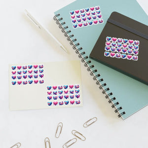 Vibrant Hearts Sticker Sheet - Valentine’s Day - Dipaliz - Decorative Stickers