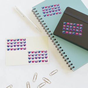 Vibrant Hearts Sticker Sheet - Valentine’s Day - Dipaliz - Decorative Stickers