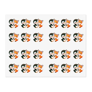 Playful Animal Sticker Sheets - Durable Vinyl Penguins - Dipaliz - Decorative Stickers