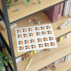 Playful Animal Sticker Sheets - Durable Vinyl Penguins - Dipaliz - Decorative Stickers