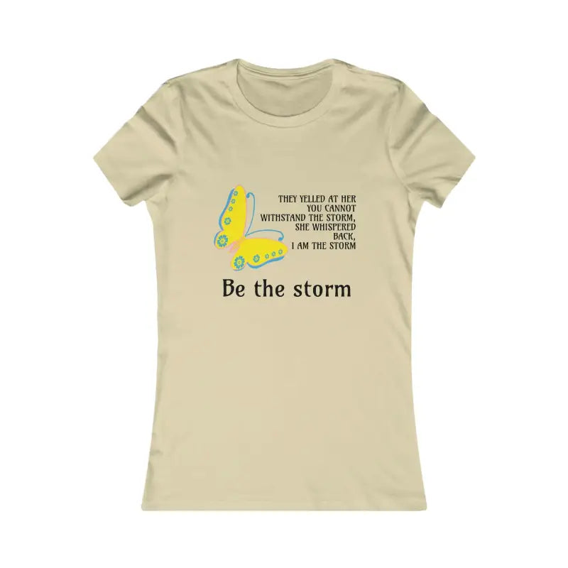 Unleash your Inner Storm with the Butterfly Favorite Tee - s / Soft Cream T-shirt