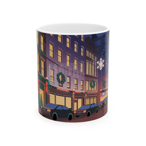 Festive Glow Ceramic Mug - Christmas Lights - Dipaliz - Mugs