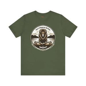 Fierce Lion Yoga Unisex Jersey Cotton Tee - Dipaliz - T-shirts