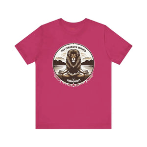 Fierce Lion Yoga Unisex Jersey Cotton Tee - Dipaliz - T-shirts