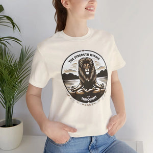 Fierce Lion Yoga Unisex Jersey Cotton Tee - Dipaliz - T-shirts