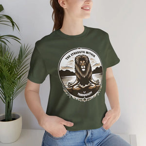 Fierce Lion Yoga Unisex Jersey Cotton Tee - Dipaliz - T-shirts