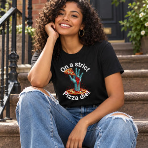 Dipaliz zombie pizza diet short sleeve tee unisex jersey - t-shirts