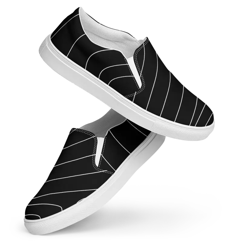 Canvas Shoes - White Stripes Style | Dipaliz - Sneakers