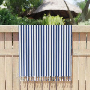 Striped Boho Beach Towel – Turkish Cotton - Dipaliz - Towels