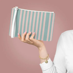 Striped Pastel Clutch - Day to Night Essential - Dipaliz - one Size - Bags