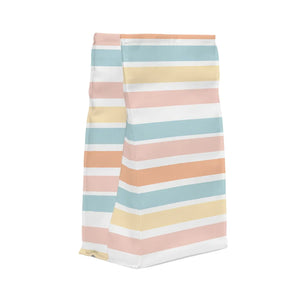 Striped Pastel Lunch Bag - Insulated Polyester Cooler - Dipaliz - Bags