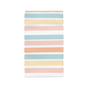 Striped Pastel Lunch Bag - Insulated Polyester Cooler - Dipaliz - Bags