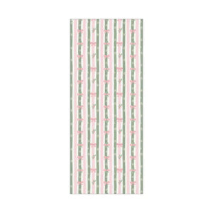 Bow Gift Wrap Sage Vintage Holiday Magic - Dipaliz - 29’’ x 72’’ / Satin - Wrapping Paper