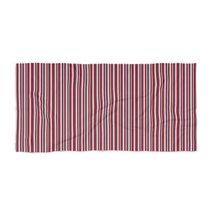 Red Beach Towel – Nautical Cotton Mix - Dipaliz - Towels